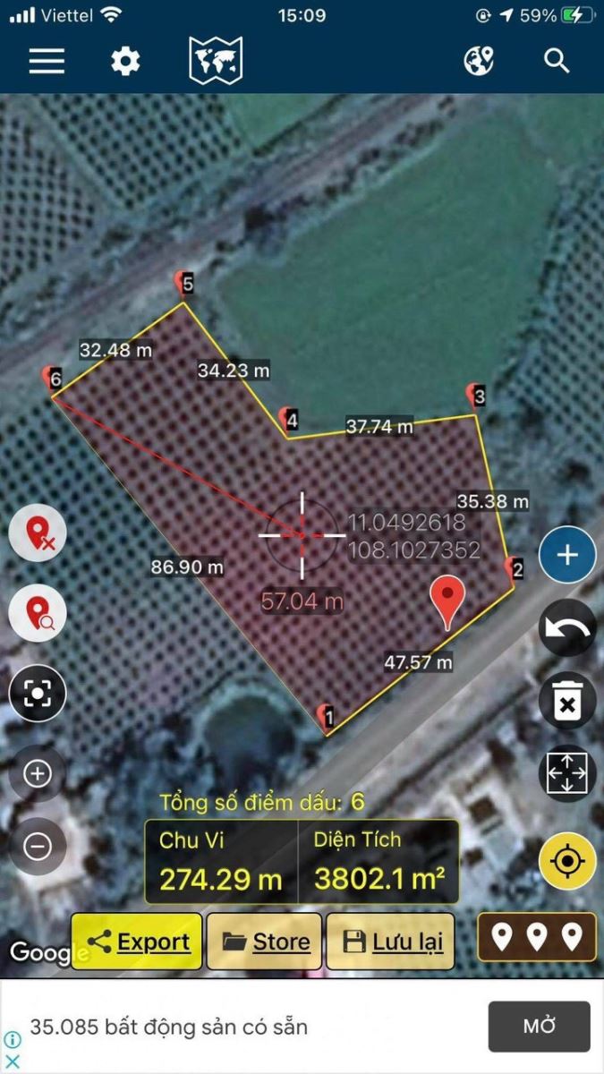 Bán 3.8 sào đất cây trồng Thôn Trũng Liêm , Hàm Chính , Hàm Thuận Bắc